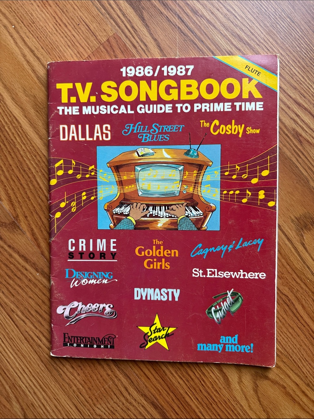 T.V. Songbook 1986/1987 Musical Guide - Burgundy Cover